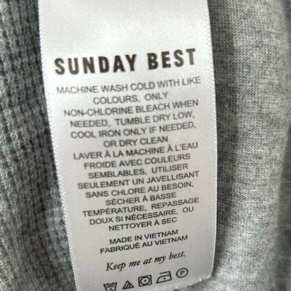 Sunday Best Baby Waffle Jogger Knit Joggers Light Grey XS - Picture 5 of 10